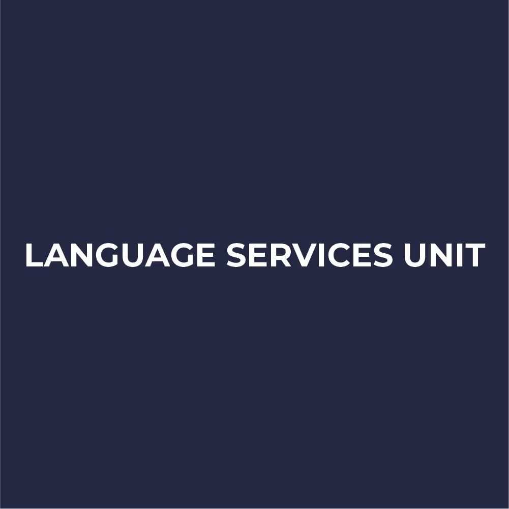 Language Services Unit (FLIPCARD)