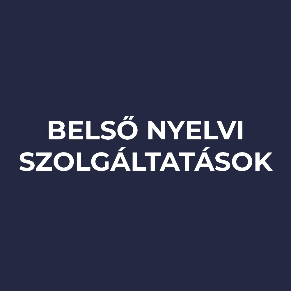 Belső Nyelvi Szolgáltatások